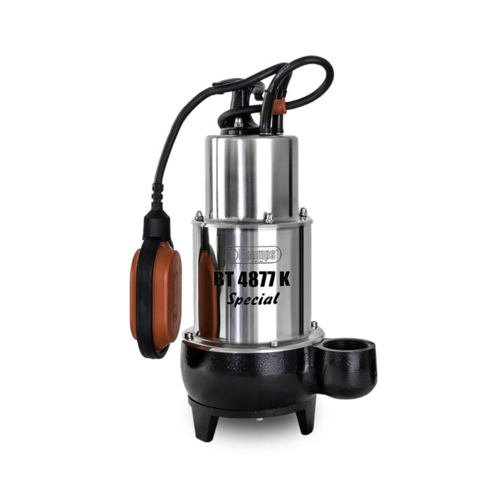EL Pumps EL GRINDER 22 Vuilwater Dompelpomp – Blauw / oranje / RVS