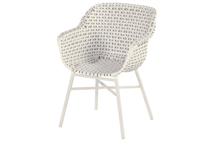 Hartman Delphine Dining stoel Moccacino – wit