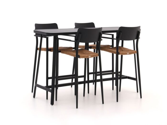 Bellagio tuinmeubelen Cino 175cm barset 5-delig stapelbaar – Grijs