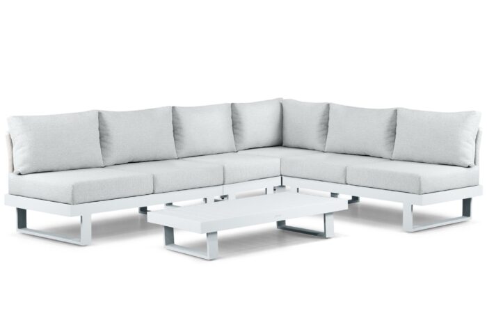 Lifestyle Garden Furniture Lorenzo hoek loungeset 5-delig – Wit