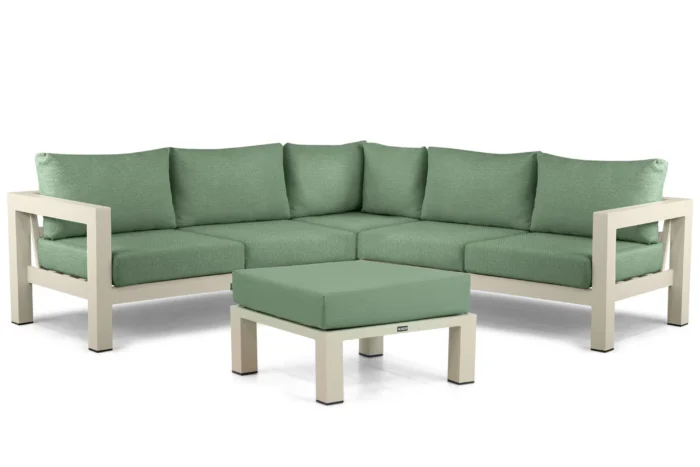Lifestyle Garden Furniture Luca hoek loungeset 4-delig - Taupe-naturel-bruin