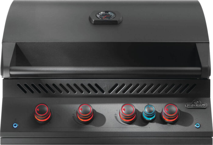 Napoleon grills 700-Serie 32′ inbouwgrill mat zwart incl. draaispit