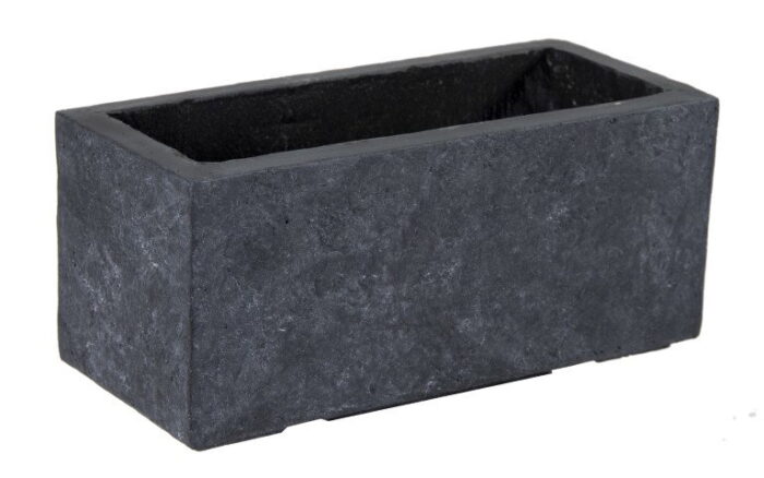 Mcollections Arizona Balconybox Str Graphite L40W17.2H17.2 Bloempot – grijs