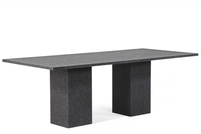Garden Collections Graniet dining tuintafel 220 x 100 cm - Grijs-antraciet