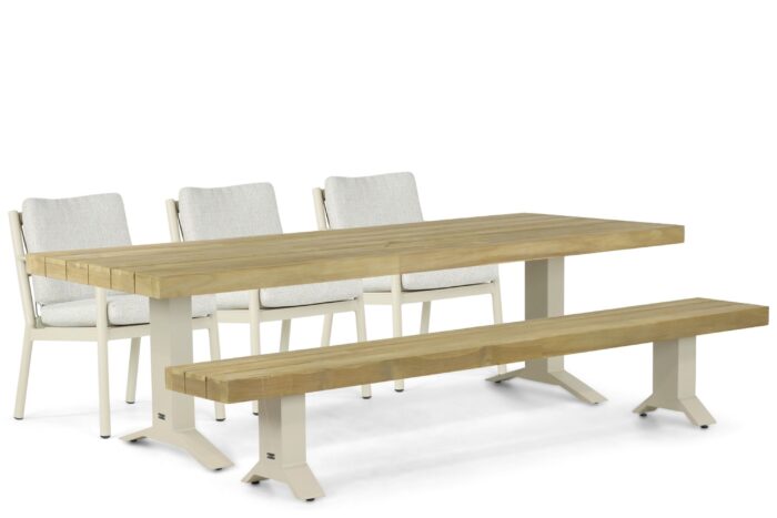 Coco Sevilla/Superior 260 cm dining tuinset 5-delig – Taupe-naturel-bruin