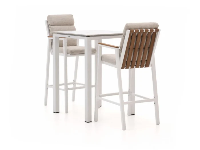 Bellagio tuinmeubelen Bertinoro/Trecenta 75cm barset 3-delig stapelbaar
