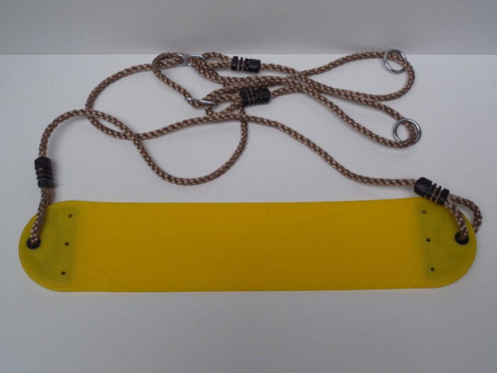 Hermic Schommelzitje flexibel 640x140x8 mm pp-touw geel