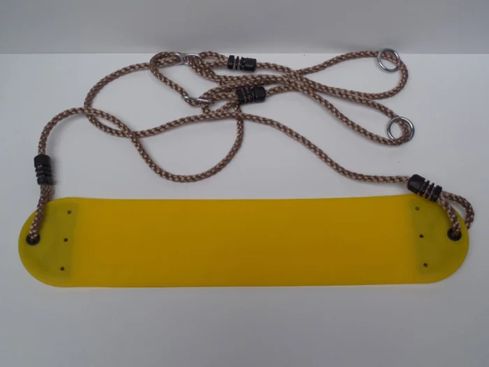 Hermic Schommelzitje flexibel 640x140x8 mm pp-touw geel