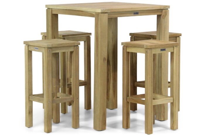Garden Collections Brighton barset 5-delig – Old teak greywash