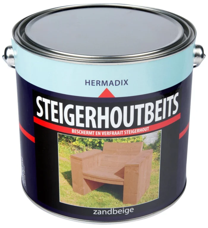 Hermadix Steigerhoutbeits zandbeige 2500 ml - beige;hout