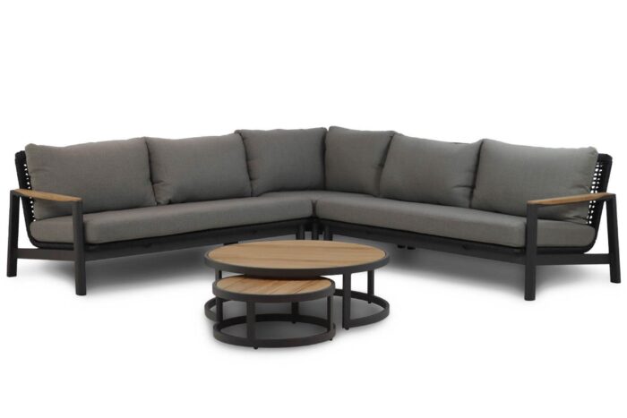Coco Ralph/Westfield hoek loungeset 4-delig – Grijs-antraciet