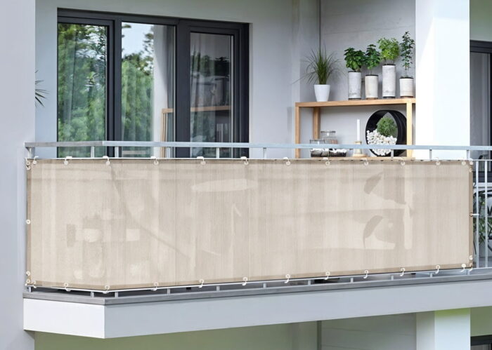 Shadow comfort Balkondoek 0,80 x 3,00 m Sahara Sand – beige
