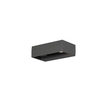 Konstsmide Monza wandlamp antraciet h11 cm - zwart