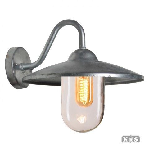 Ks verlichting Brig gegalvaniseerd Buitenlamp brig gegalvaniseerd grs – grijs