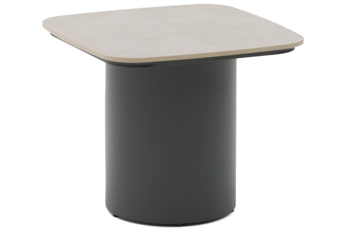 Coco Ronda loungetafel 50 x 50 cm – Grijs-antraciet