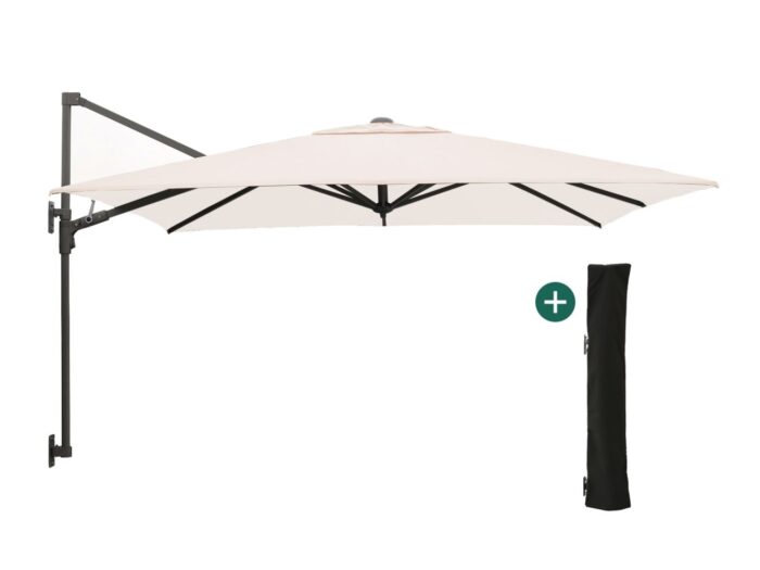 Shadowline muurparasol 250x250cm Laagste prijsgarantie! – Wit