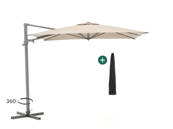 Shadowline Francisco zweefparasol 260x260cm - Taupe