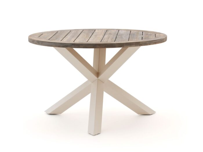 ROUGH Furniture ROUGH-Y dining tuintafel ø 120cm (h:75cm) Laagste prijsgarantie! – Bruin