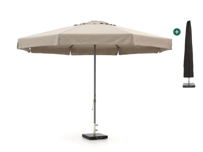 Shadowline Bonaire parasol ø 400cm Laagste prijsgarantie! – Taupe