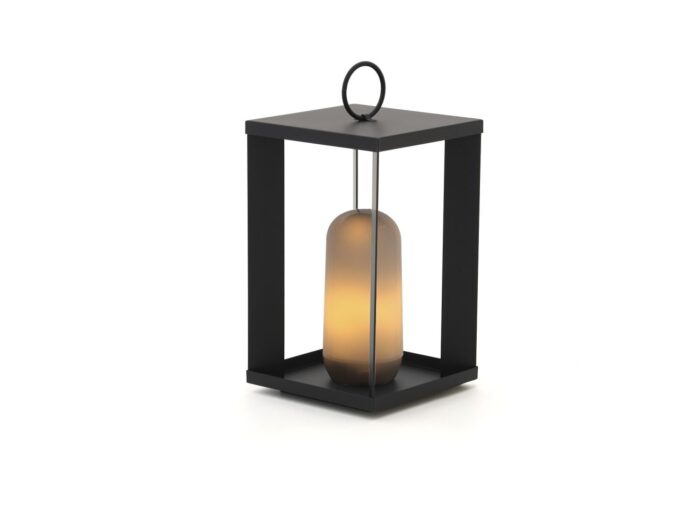New Garden Siroco lantaarn led oplaadbaar dimbaar ø 18cm (h: 30cm) Laagste prijsgarantie! – Zwart