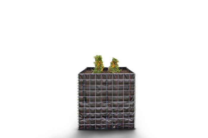 Gabiona Deutschland Rechthoekig verhoogd bed zonder stenen Lengte: 100 cm Hoogte: 100 cm Diepte: 100 cm Maaswijdte: 10 x 10 cm