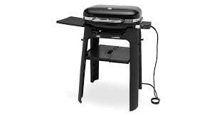 Weber Lumin black with stand, elektrisch – zwart