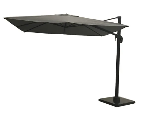 Platinum Zweefparasol Coolfit T1 3,0×3,0 m antraciet – grijs