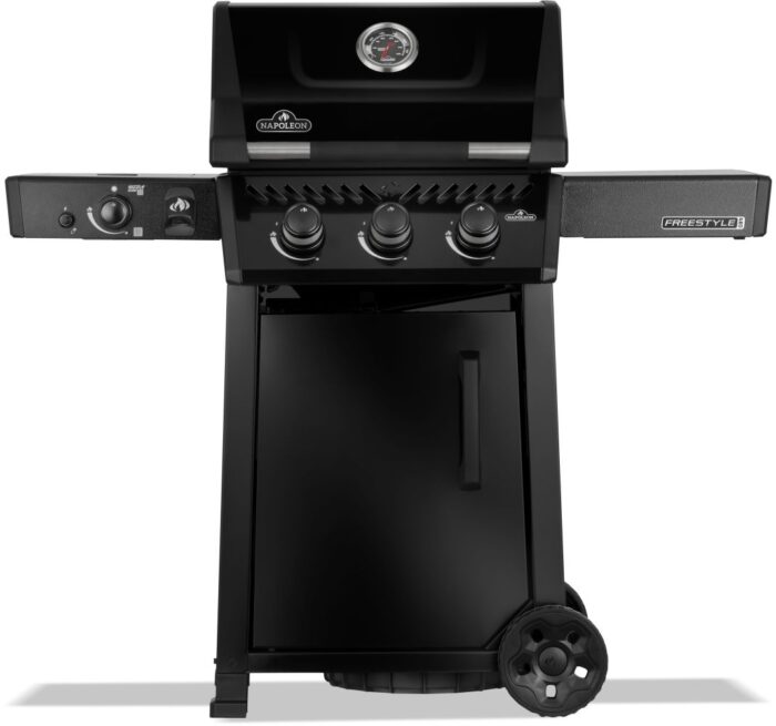 Napoleon grills Freestyle Pro 365 barbecue 3 hoofdbranders Sizzle Zone zijbrander en deur zwart
