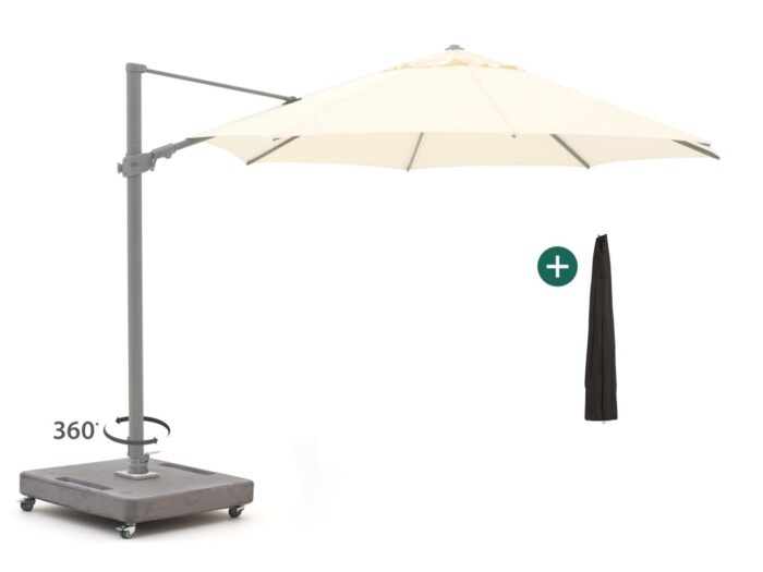 Shadowline Austin zweefparasol ø 350cm – Wit
