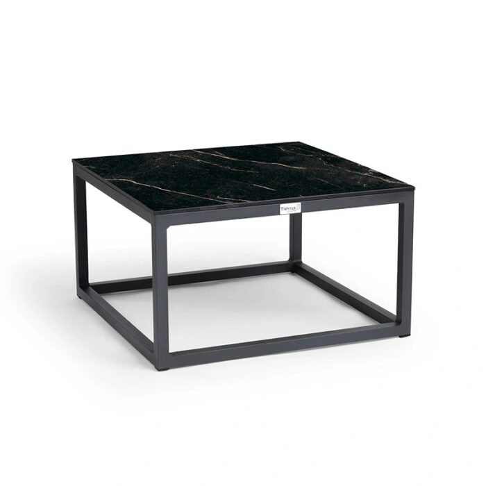Tierra outdoor Rio Salontafel M Trespa Marble 60×60 cm – grijs