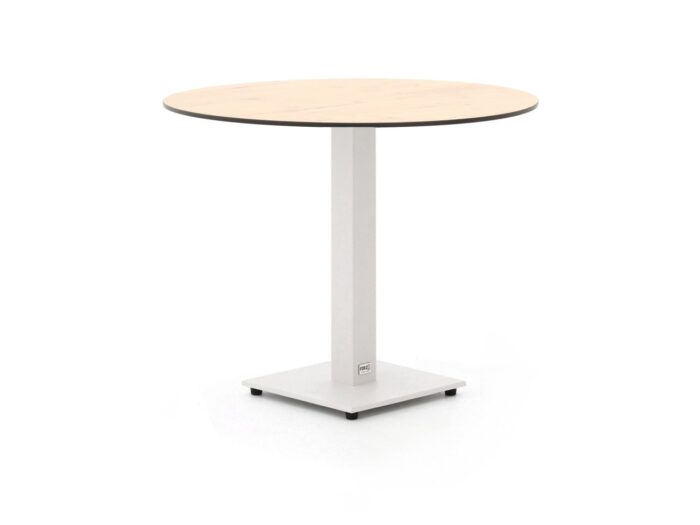 Forza Furniture Forza Orta tuintafel ø80cm (h:73cm) Laagste prijsgarantie! – Wit