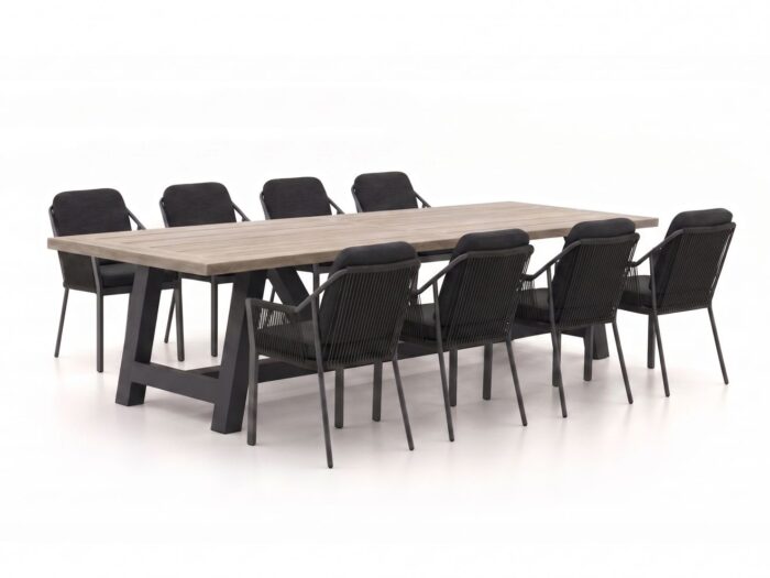 Tierra Outdoor Liv/Bresimo 330cm dining tuinset 9-delig stapelbaar Laagste prijsgarantie!
