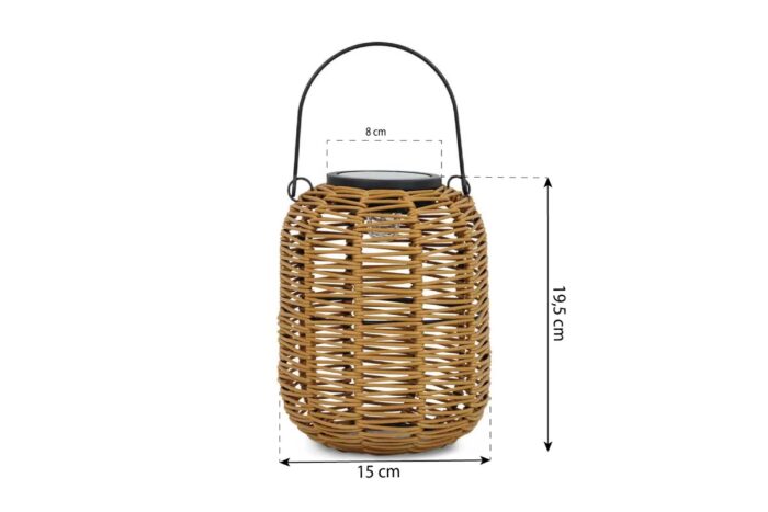 Soluxioo Shika windlicht (zonne-energie) – Taupe-naturel-bruin