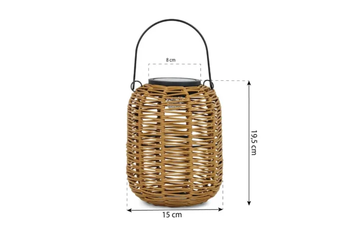 Soluxioo Shika windlicht (zonne-energie) - Taupe-naturel-bruin