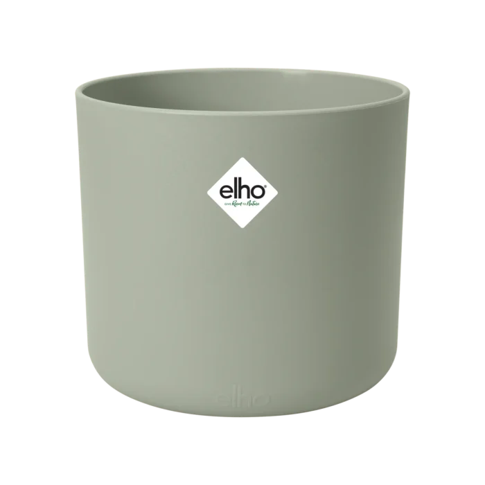 Elho B.for soft rond 18 cm steengroen bloempot - groen
