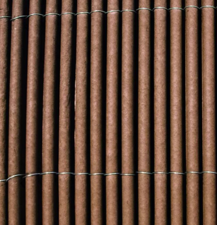 Wilgenmatten composiet tuinscherm donkerbruin 2x3m