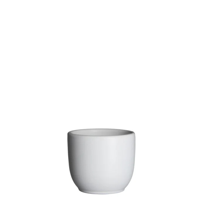 Mica decorations Bloempot Pot rond tusca 6.5 x 7.5 cm wit mat Mica