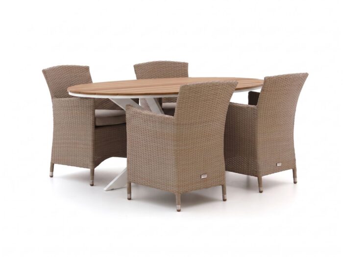 Forza Furniture Forza Cecita/Fidenza ovaal 180cm dining tuinset 5-delig Laagste prijsgarantie! – Grijs