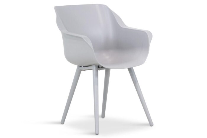 Hartman Sophie studio dining tuinstoel misty grey met gratis zitkussen – Grijs-antraciet