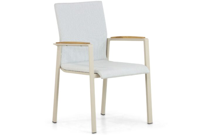 Lifestyle Garden Furniture Brandon dining tuinstoel – Taupe-naturel-bruin