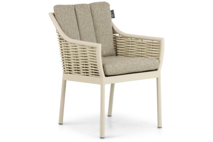 Apple Bee Milou dining tuinstoel – Taupe-naturel-bruin
