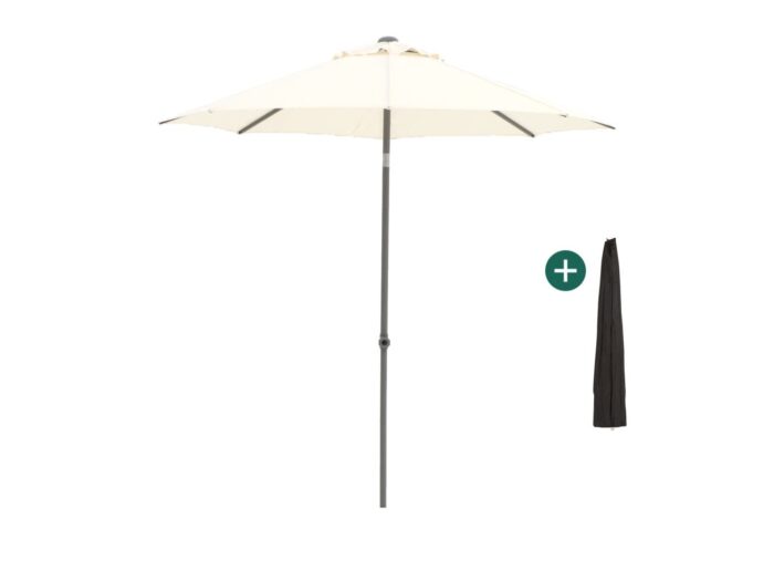 Shadowline Push-up parasol ø 250cm Laagste prijsgarantie! – Wit