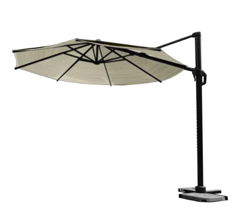 Platinum Zweefparasol Coolfit T1 dia. 3,5 m gebroken wit – grijs;wit