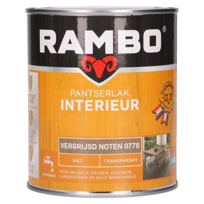 Rambo Pantserlak interieur mat 778 0,75l