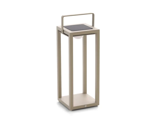 SUNS Jack lantaarn solar 22x22x54cm - Taupe