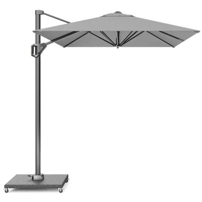 Platinum Sun & Shade | Zweefparasol Voyager T¹ 250 x 250 cm | Lichtgrijs