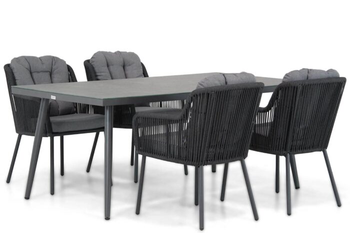 Santika Furniture Tendenza/Sophia 180 cm dining tuinset 5-delig – Transparant