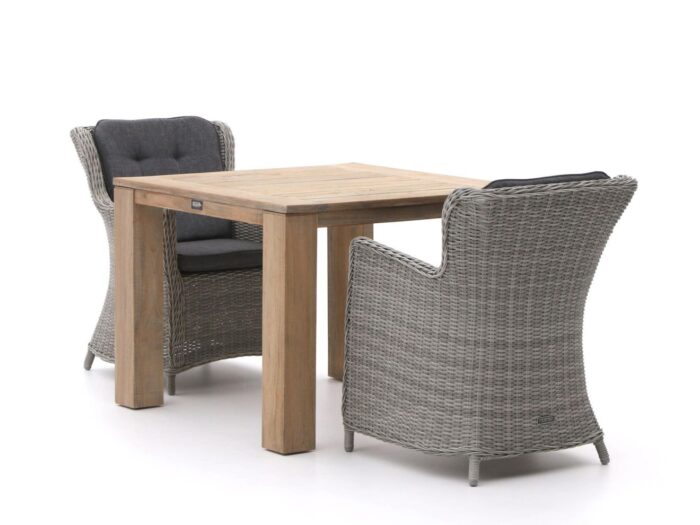 Intenso Furniture Intenso Milano/ROUGH-X 100cm dining tuinset 3-delig Laagste prijsgarantie! – Bruin