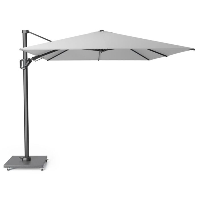 Platinum Challenger T² zweefparasol | 350x260cm | Light Grey – Lichtgrijs