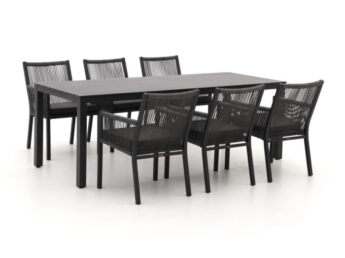 Manifesto Furniture Manifesto Rivola/Menzano 220cm dining tuinset 7-delig Laagste prijsgarantie! – Grijs